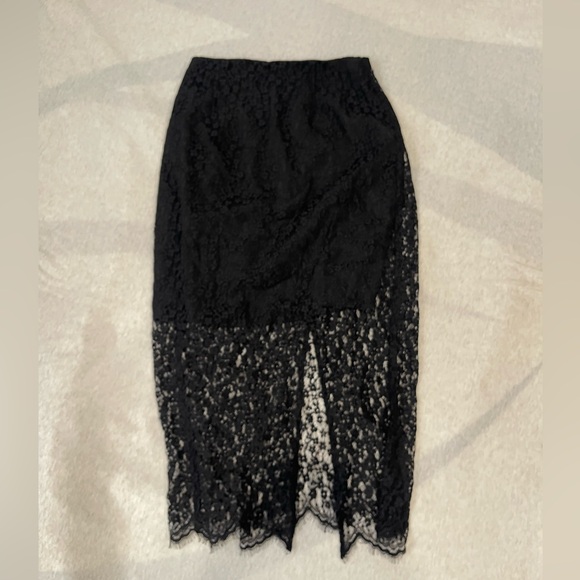KEEPSAKE the Label Black Lace Midi Skirt - Picture 3 of 4